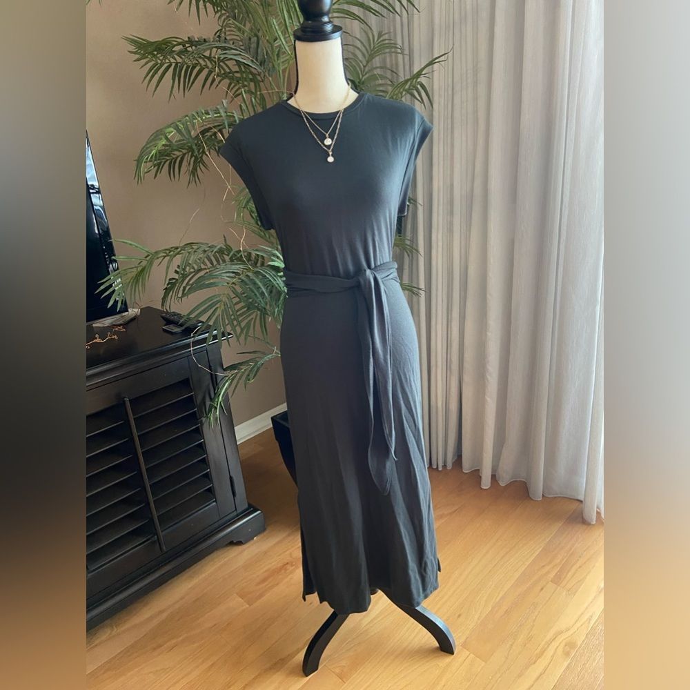 Banana Republic Cut Out Tie Waist Midi Dress